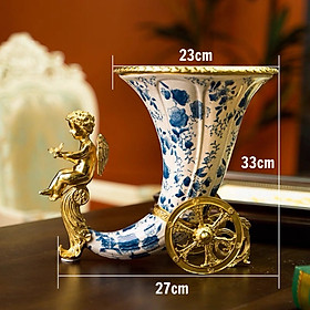 Mua Bình hoa tù và phong cách tân cổ điên CB36-BH3-XANH
