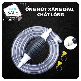 Dụng cụ bơm hút rượu xăng dầu chất lỏng bóp tay - ống hút xăng dầu chất lỏng bóp tay, dụng để hút RƯỢU, NƯỚC BỂ CÁ