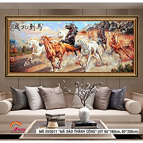 Mua Tranh sơn dầu số hóa tự tô màu Gam DV3011 65x160cm không khung