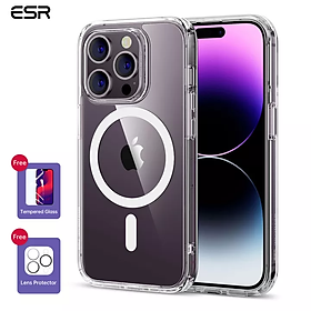 Ốp Lưng dành cho iPhone 14 / 14 Plus/ 14 Pro / 14 Pro Max ESR Classic Hybrid Case with HaloLock - Hàng Chính Hãng