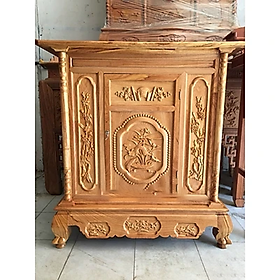 Mua Tủ thờ gỗ gõ đỏ 1m27 mẫu trạm