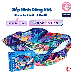 Đồ chơi xếp hình ghép hình puzzle Mideer 280 mảnh ghép - Vỏ sò cá heo