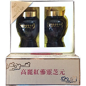 Thực phẩm bảo vệ sức khỏe cao hồng sâm linh chi Hàn Quốc 600gr-Korean Red Ginseng Youngji Mushroom Extract Gold