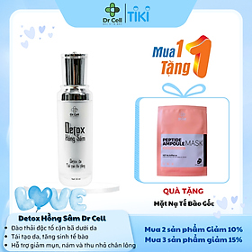 Detox Hồng Sâm Dr Cell 50ml thải độc tố da hỗ trợ giảm mụn hỗ trợ mờ thâm nám - Hàng Chính Hãng