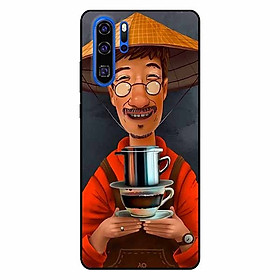 Ốp lưng in cho Huawei P30 Pro Cà Phê Phin