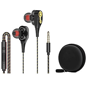 Mua Tai nghe S1 HiFi lõi kép siêu bass + Tặng Kèm bóp đựng tai nghe