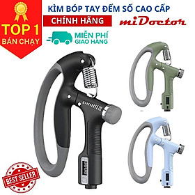 Kìm Bóp Tay Pro Đếm Số Điện Tử - Chọn Màu - Dụng Cụ Tập Gym Tập Cơ Bắp Cổ Tay Điều Chỉnh Lực Từ 10-100kg Hãng miDoctor