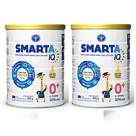 Bộ 2 lon sữa SmartA IQ 0+ lon 800g