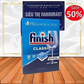 Viên rửa bát Finish Classic 110 viên mẫu 2023 Mỗi lần rửa dùng 1 viên hoặc