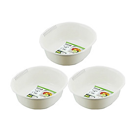 Mua Combo 3 Chậu Nhựa 5.3L Màu Trắng Có Kháng Khuẩn