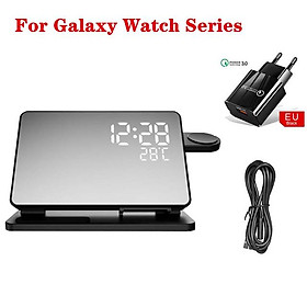 3 trong 1 Bộ sạc không dây cho Galaxy Watch 4 5 Pro Qi Fast Sạc cho Samsung S23 S22 Ultra Realo