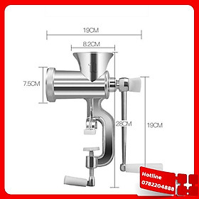 Máy Xay Thịt Bằng Tay Inox - Loại Tốt