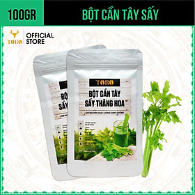 100GR Bộ 2 Bột Cần Tây Sấy Lạnh Toro Nguyên Chất 100% 50GR Hũ TORO FARM