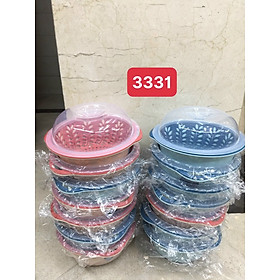 Mua RỔ NHỰA TRÒN 2IN1 CÓ LẮP ĐẬY_AVN0227_MÀU NGẪU NHIÊN