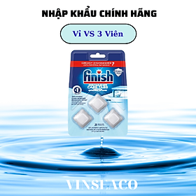 Viên vệ sinh máy rửa bát finish vỉ 4 viên - hanoimart
