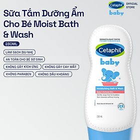 Sữa tắm dưỡng ẩm dịu lành cho bé Cetaphil Baby Moisturizing Bath & Wash 230ml