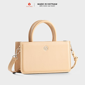 Túi Yuumy ( Thời trang nữ phối quai xách size 21 - Túi đeo chéo da Smooth YN288 )