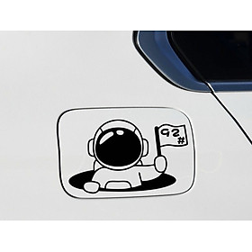 Mua Tem dán nắp xăng A95 decal dán nắp xăng A95 phi hành gia