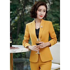 Áo Vest Nữ Một Nút Cài Titishop ACC123 - Vàng (Size