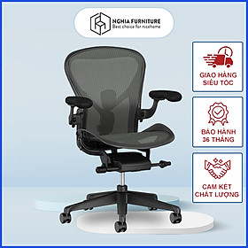 Mua GHẾ AERON CỦA HERMAN MILLER  GHẾ CÔNG THÁI HỌC  GHẾ VĂN PHÒNG  BẢN MÀU ĐEN- KHUNG NHỰA.