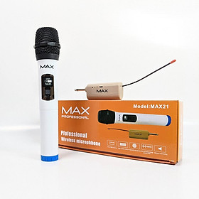 Hình ảnh Micro không dây đa năng MAX 39 hát karaoke gia đình cực hay trang bị màn hình LCD hiển thị tần số