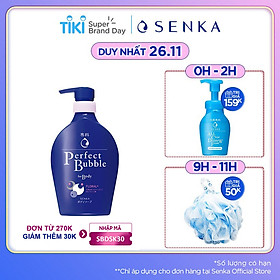 Sữa tắm dưỡng ẩm hương hoa tươi mát Senka Perfect Bubble for Body Floral Plus 500ml