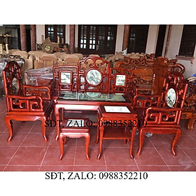 Mua Bộ Bàn Ghế Guột Móc Mỏ Khảm Đá Gỗ Gụ