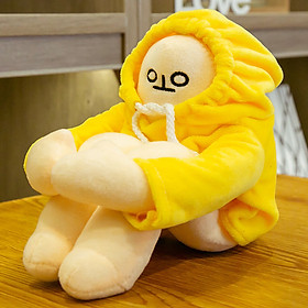 Banana Man LELUSH Người Chuối Nhồi Bông Trầm Cảm Đáng Yêu 35cm