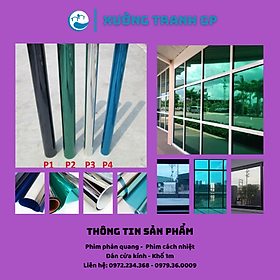 Mua Phim Dán Kính Cách Nhiệt - Phim Phản Quang Gia Phạm Chống Nắng Tốt Khổ 1M