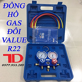 Đồng hồ đo áp suất gas máy lạnh VALUE R22 hàng chính hãng