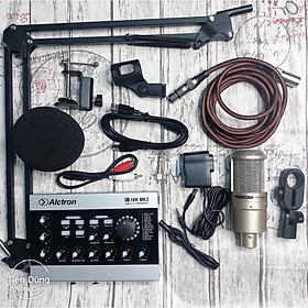 Mua Bộ mic thu âm PC-K200 sound card U16k mk3 chân dây live stream ma2- Sound card ALCTRON U16K MK3 bản nâng cấp U16k mk2