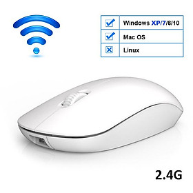 Chuột Wirelesss Bluetooth 2 Trong 1 Không Dây Hai Chế Độ Quang 2.4G Chuột Ergonomic Di Động Sạc Chuột Cho Laptop máy Tính - one