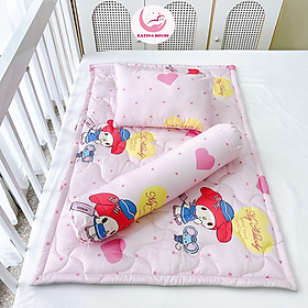 Bộ gối nệm cho bé đi học mầm non, tiểu học Katina House, vải Tencel siêu mềm, thoáng mát
