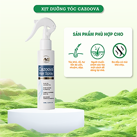 Xịt Dưỡng Tóc Phục Hồi Hư Tổn Cazoova Hair Spray 100ml - Bóng Mượt, Mềm Mại, Hương Nước Hoa