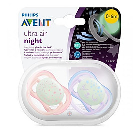 Ty ngậm ban đêm Philips Avent cho bé từ 0-6 tháng tuổiSCF376 10