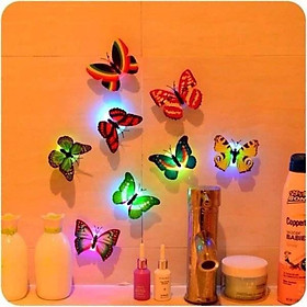 Combo 10 đèn LED dán tường hình bướm 3D siêu đẹp