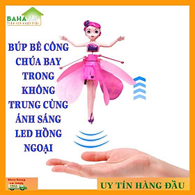 BÚP BÊ CÔNG CHÚA BAY TRONG KHÔNG TRUNG CÙNG ÁNH SÁNG LED HỒNG NGOẠI 