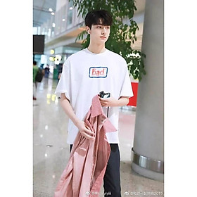 Áo thun tay lỡ nam nữ form rộng bad korea màu trắng Ngầu Store aothununisex aophongnam