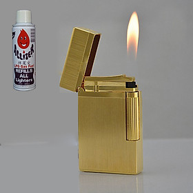 Mua Combo Hộp Quẹt Bật Lửa Mạ Vàng DP-22 + Tặng Bình Gas Chuyên Dụng Cho Bật Lửa
