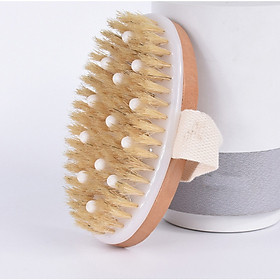Mua Bàn chải lông heo tự nhiên có hạt massage XM25