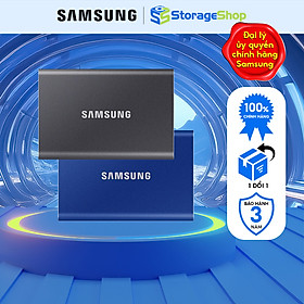 Mua Ổ cứng di động SSD Samsung T7 Portable NVMe PCIe USB 3.2 Gen 2 NAND 3D tốc độ đến 1.050Mb/s loại 500GB-2TB chính hãng