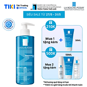 Gel rửa mặt tạo bọt làm sạch dành cho da dầu nhạy cảm La Roche-Posay Effaclar Foaming Gel 400ml