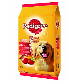 Đồ Ăn Cho Chó Vị Thịt Bò Và Các Loại Rau Củ Pedigree Dạng Bao 10kg