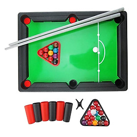 Kids Mini Billiards Game w/Balls & Sticks Party Parent Child Interaction Educational Gift 33x24x6.5cm