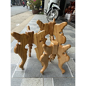 Mua Chò gỗ 3 chân đặt đĩa trái cây thờ cúng Bộ Chò Gỗ Gõ 30cm - 35cm - 40cm