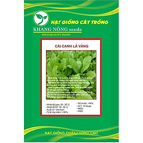 Hạt giống rau cải canh lá vàng cao sản KNS3405 - gói 10gram