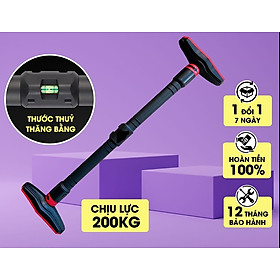 Thanh xà đơn gắn cửa, xà đơn treo tường Thước Thăng Bằng, chịu lực 200kg, chốt khóa an toàn chông trượt tập luyện tại nhà TP201PU