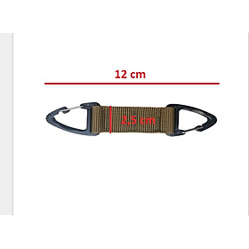 Khóa Khẩn Cấp Carabiner Mỏ Đại Bàng 2 đầu Khóa Móc,Chìa khóa Dây dù đan tay Ngoài Trời,móc Chìa Khóa Treo ba lô trekkin