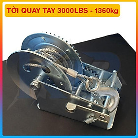 Mua Tời Quay Tay 3000lbs Bánh Răng Đồng Tải Trọng 1362 Kg  Cáp 10M