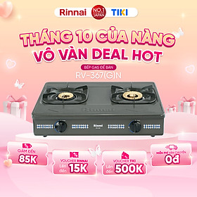 Mua Bếp gas dương Rinnai RV-367(G)N mặt bếp men và kiềng bếp men - Hàng chính hãng.
